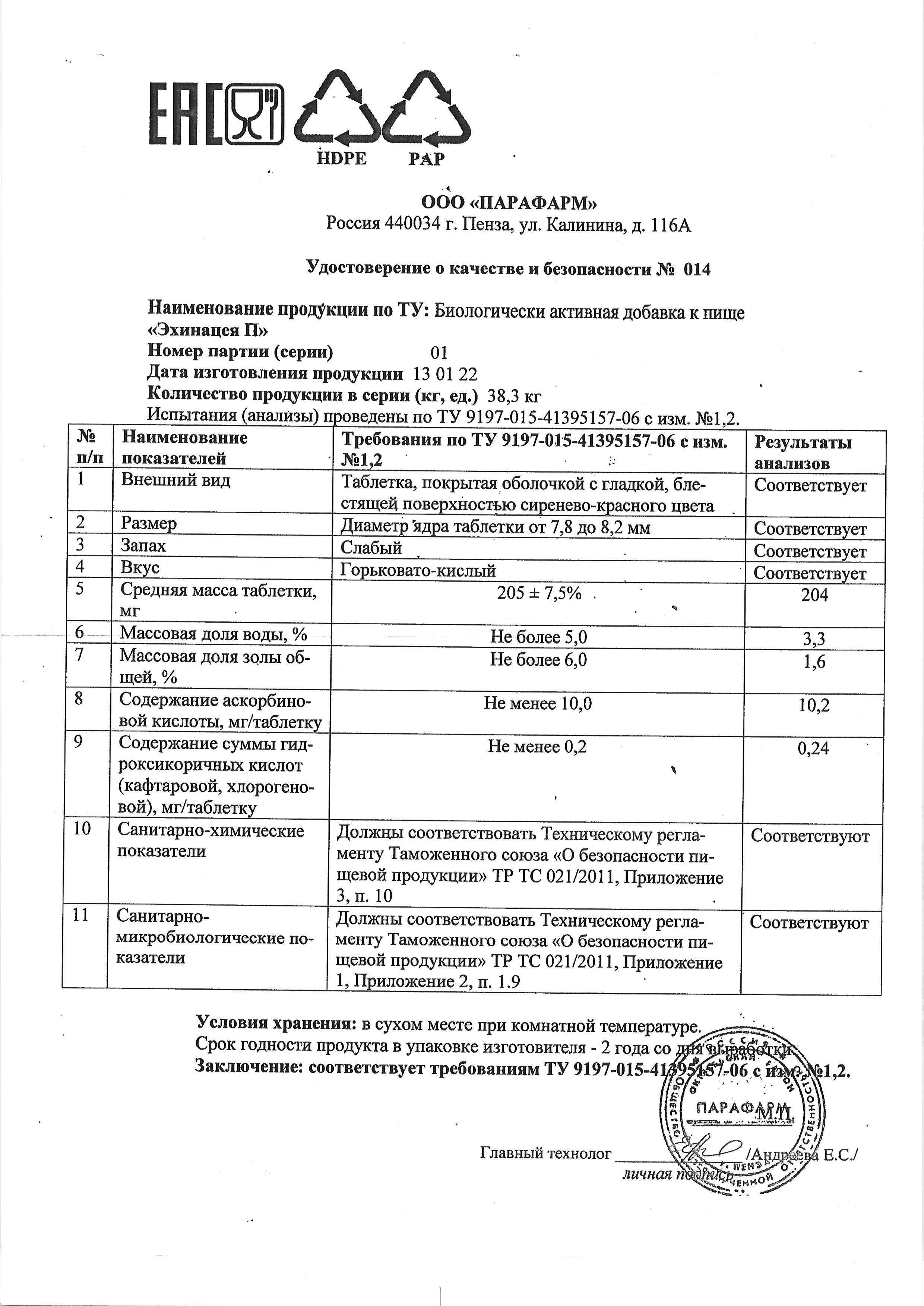 Паспорт №012022